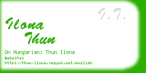 ilona thun business card